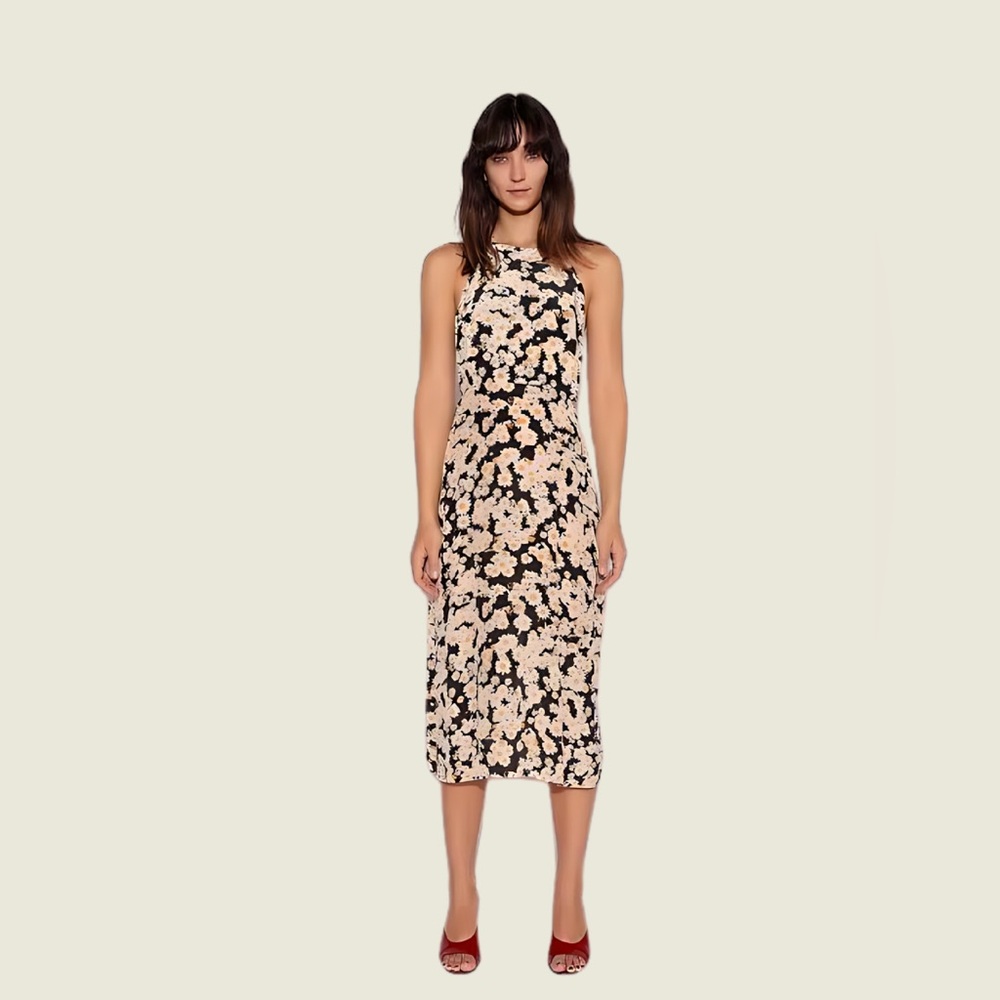 Realisation par inspired Jeet floral silk halter daisy dress
